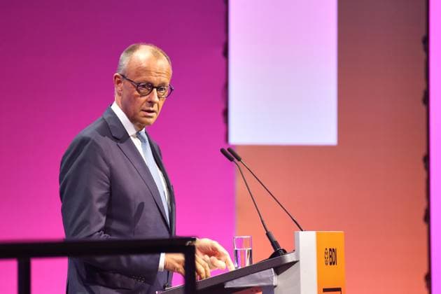 Berlin, Deutschland, 23.06.2026: EUREF-Campus: Tag der Industrie: Bundeskanzler Friedrich Merz (CDU) *** Berlin, Germany, June 23, 2026 EUREF Campus Industry Day Federal Chancellor Friedrich Merz, CDU,detected_source_language Copyright: xdtsxNachrichtenagenturx dts_124546