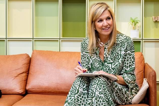 Mumbai, The Netherlands, 2026-06-23 10:04:06 MUMBAI, 23-06-2026, Her Majesty Queen Maxima visits the Republic of India from Tuesday 23 to Thursday 25 June at the invitation of the Government of India as Special Advocate of the UN Secretary-General for Financial Health (UNSGSA) PHOTO: NLBeeld Credit: NL Beeld Patrick van Emst  Copyright: xx x