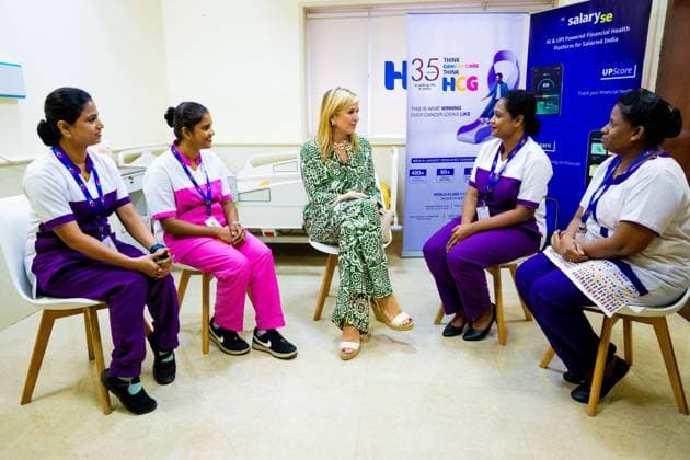 Mumbai, The Netherlands, 2026-06-23 11:26:40 MUMBAI, 23-06-2026, Her Majesty Queen Maxima visits the Republic of India from Tuesday 23 to Thursday 25 June at the invitation of the Government of India as Special Advocate of the UN Secretary-General for Financial Health (UNSGSA) PHOTO: NLBeeld Credit: NL Beeld Patrick van Emst  Copyright: xx x