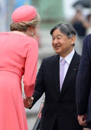 State Visit of the Emperor and the Empress of Japan to Belgium BRUSSELS, BELGIUM - JUNE 23 : Queen Mathilde of Belgium, Emperor Naruhito of Japan pictured during the Official Welcome Ceremony at the Place des Palais Paleizenplein during the state visit of the Emperor and Empress of Japan to Belgium, on June 23, 2026 in Brussels, Belgium, 23 06 2026 Brussels Belgium  Copyright: xPhilipxReynaersx