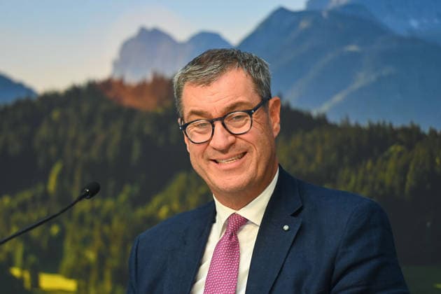 Markus SOEDER (Ministerpraesident Bayern und CSU Vorsitzender), Einzelbild,angeschnittenes Einzelmotiv,Portraet,Portrait,Porträt. Pressekonferenz der Bayerischen Staatsregierung nach Kabinettssitzung am 23.06.2026 im Prinz Carl Palais in Muenchen. *** Markus SOEDER, Minister-President of Bavaria and CSU Chairman, single image, cropped close-up, portrait, press conference of the Bavarian State Government following a cabinet meeting on June 23, 2026, at the Prinz Carl Palais in Munich,detected_source_language