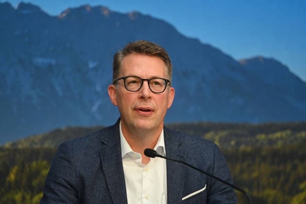 Markus BLUME (CSU,Bayerischer Staatsminister für Wissenschaft und Kunst), Einzelbild,angeschnittenes Einzelmotiv,Portraet,Portrait,Porträt. Pressekonferenz der Bayerischen Staatsregierung nach Kabinettssitzung am 23.06.2026 im Prinz Carl Palais in Muenchen. *** Markus BLUME, CSU, Bavarian Minister of State for Science and the Arts; single image, cropped close-up, portrait; Press conference of the Bavarian State Government following the cabinet meeting on June 23, 2026, at the Prinz Carl Palais in Munich,detected_source_language