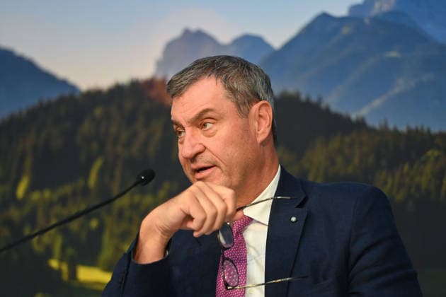 Markus SOEDER (Ministerpraesident Bayern und CSU Vorsitzender), Einzelbild,angeschnittenes Einzelmotiv,Portraet,Portrait,Porträt. Pressekonferenz der Bayerischen Staatsregierung nach Kabinettssitzung am 23.06.2026 im Prinz Carl Palais in Muenchen. *** Markus SOEDER, Minister-President of Bavaria and CSU Chairman, single image, cropped close-up, portrait, press conference of the Bavarian State Government following a cabinet meeting on June 23, 2026, at the Prinz Carl Palais in Munich,detected_source_language