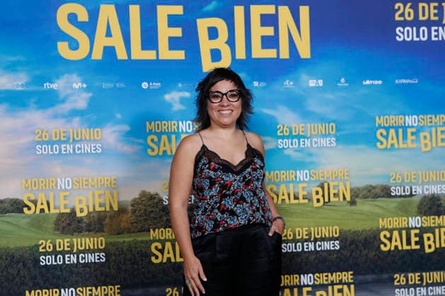 June 23, 2026, Madrid, Madrid, Spain: Director CLAUDIA PINTO poses for the media during the photocall for the presentation of her latest movie Morir no siempre sale bien held at Leclab Madrid. The black comedy film tells the story of two families from different social backgrounds forced to interact after the kidnapping of a corpse. The cinematic project explores social differences through irony and empathy offering a critical portrait of modern society. Madrid Spain  - ZUMAo127 20260623_zep_o127_065 Copyright: xHugoxOrtunox