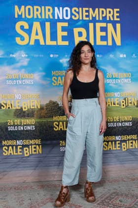 June 23, 2026, Madrid, Madrid, Spain: Spanish actress TAMARA CASELLAS poses for the media during the photocall for the presentation of the movie Morir no siempre sale bien held at Leclab Madrid. Directed by Claudia Pinto the black comedy film tells the story of two families from different social backgrounds forced to interact after the kidnapping of a corpse. The cinematic project explores social differences through irony and empathy offering a critical portrait of modern society. Madrid Spain  - ZUMAo127 20260623_zep_o127_049 Copyright: xHugoxOrtunox