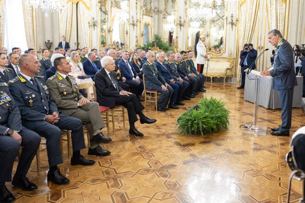 June 23, 2026, Rome, Rome, Italy: President of the Republic Sergio Mattarella during a meeting with representatives of the Guardia di Finanza, marking the 252nd anniversary of the Corps establishment. Rome, June 23, 2026 *** Local Caption *** Il Presidente della Repubblica Sergio Mattarella in occasione dell incontro con una rappresentanza della Guardia di Finanza, in occasione del 252Ã‚Â° anniversario della costituzione del Corpo Rome Italy  - ZUMAa289 20260623_zia_a289_029 Copyright: xFrancescoxAmmnedolax xAgfx