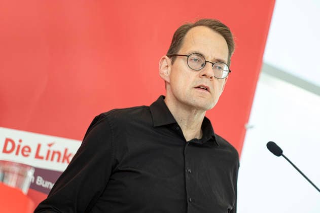 Sören Pellmann EUR, Deutschland, Berlin, 23.06.2026: Pressestatement von Sören Pellmann Vorsitzenden der Fraktion Die Linke im Bundestag. *** Sören Pellmann, EUR, Germany, Berlin, June 23, 2026 Press statement by Sören Pellmann, Chair of the Die Linke parliamentary group in the Bundestag,detected_source_language