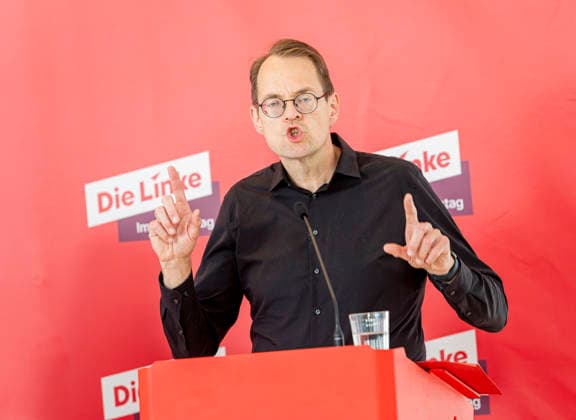 Sören Pellmann EUR, Deutschland, Berlin, 23.06.2026: Pressestatement von Sören Pellmann Vorsitzenden der Fraktion Die Linke im Bundestag. *** Sören Pellmann, EUR, Germany, Berlin, June 23, 2026 Press statement by Sören Pellmann, Chair of the Die Linke parliamentary group in the Bundestag,detected_source_language