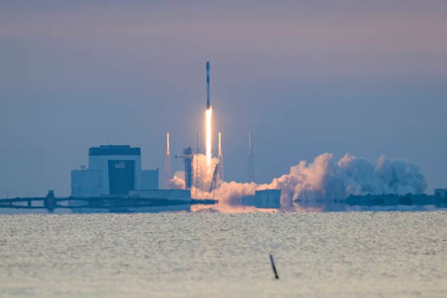 June 23, 2026, Cape Canaveral, Florida, USA: SpaceX Falcon 9 rocket carrying Starfall capsule lifts off from Space Launch Complex-40 at Cape Canaveral Space Force Station, Florida, at 6:53 a.m. EDT on June 23, 2026. Starfall is a reusable cargo vehicle that transports payloads to low Earth orbit (LEO) and beyond aboard Falcon 9 and Falcon Heavy rockets and returns cargo safely to Earth. Cape Canaveral USA - ZUMAb268 20260623_znp_b268_003 Copyright: xJenniferxBriggsx