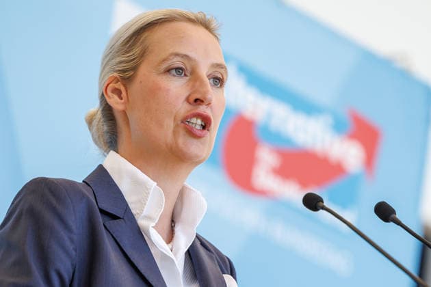 Statement AfD Alice Weidel (AfD), bei einem Statement der AfD am 23.06.26 in Berlin. Berlin Berlin Deutschland Reichstag *** Statement by AfDs Alice Weidel, during an AfD press conference on June 23, 2026, in Berlin, Berlin, Berlin, Germany, at the Reichstag,detected_source_language