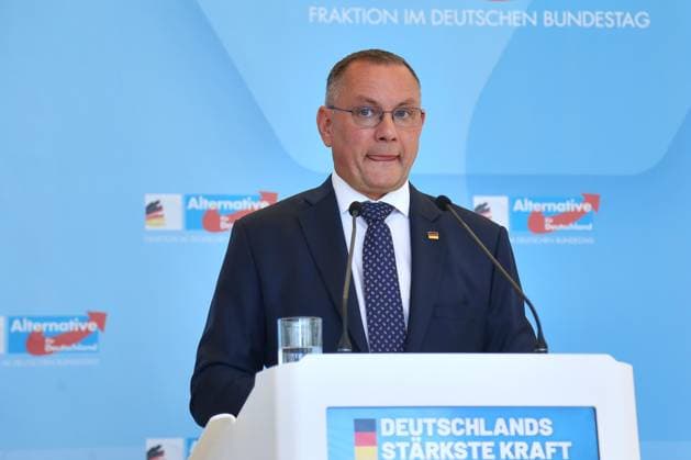 Berlin, Deutschland, 23.06.2026: Deutscher Bundestag: AfD-Fraktionssitzung: Tino Chrupalla, AfD *** Berlin, Germany, June 23, 2026 German Bundestag AfD Caucus Meeting Tino Chrupalla, AfD,detected_source_language Copyright: xdtsxNachrichtenagenturx dts_124656