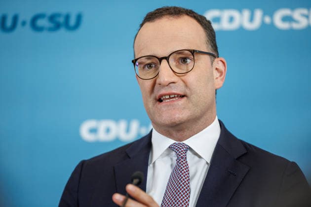 Statement vor den Fraktionssitzung der CDU CSU Jens Spahn, Fraktionsvorsitzender der CDU CSU im Bundestag, spricht waehrend eines Statement vor der Fraktionssitzung am 23.06.26 in Berlin. Berlin Berlin Deutschland Reichstag *** Statement before the CDU CSU parliamentary group meeting