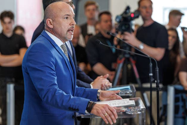 Statement vor den Fraktionssitzung der CDU CSU Alexander Hoffmann, stellvertretender Fraktionsvorsitzender der CDU CSU im Bundestag spricht waehrend eines Statement vor den Fraktionssitzungen am 23.06.2026 in Berlin. Berlin Berlin Deutschland Reichstag *** Statement before the CDU CSU parliamentary group meeting