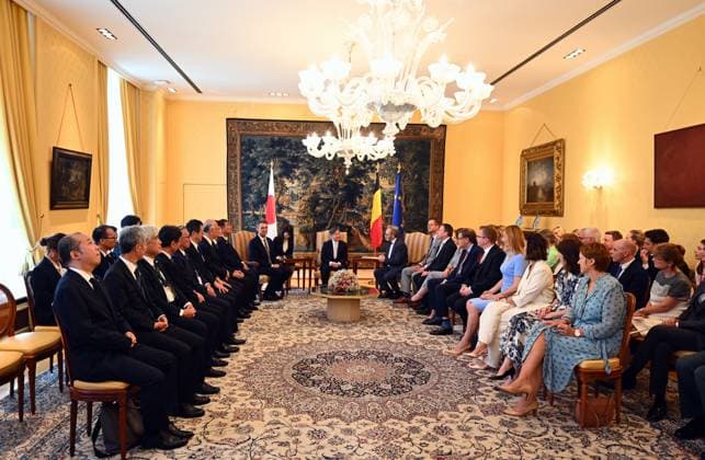 a visit to the Belgian parliament, in Brussels, during the official state visit of the Japanese Emperor and Empress to Belgium on Tuesday 23 June 2026. The Emperor and Empress of Japan visit Belgium from June 20-25.  ERICxLALMAND 178969009
