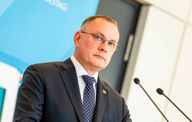 Tino Chrupalla EUR, Deutschland, Berlin, 23.06.2026: Pressestatement von Tino Chrupalla Co-Vorsitzender der AfD Bundestagsfraktion. *** Tino Chrupalla, EUR, Germany, Berlin, June 23, 2026 Press statement by Tino Chrupalla, Co-Chair of the AfD parliamentary group in the Bundestag,detected_source_language
