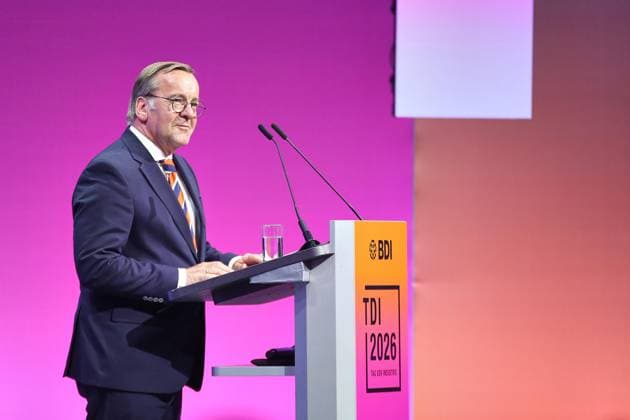 Berlin, Deutschland, 23.06.2026: EUREF-Campus: Tag der Industrie: Bundesminister der Verteidigung Boris Pistorius (SPD) *** Berlin, Germany, June 23, 2026 EUREF Campus Industry Day Federal Minister of Defense Boris Pistorius (SPD),detected_source_language Copyright: xdtsxNachrichtenagenturx dts_124683