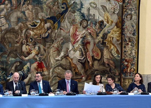 The King and Queen Preside Over the Annual Meeting of the Board of Trustees of the Princess of Asturias Foundation King Felipe VI and Queen Letizia during the annual meeting of the Board of Trustees of the Princess of Asturias Foundation, held at the Royal Palace of El Pardo on June 23, 2026, in Madrid, Spain CELEBRITIES ROYALTY BOARD OF TRUSTEES MEETING PRINCESS OF ASTURIAS José Madrid Madrid Spain,detected_source_language  Copyright: xJosÃ xOlivax 7617833