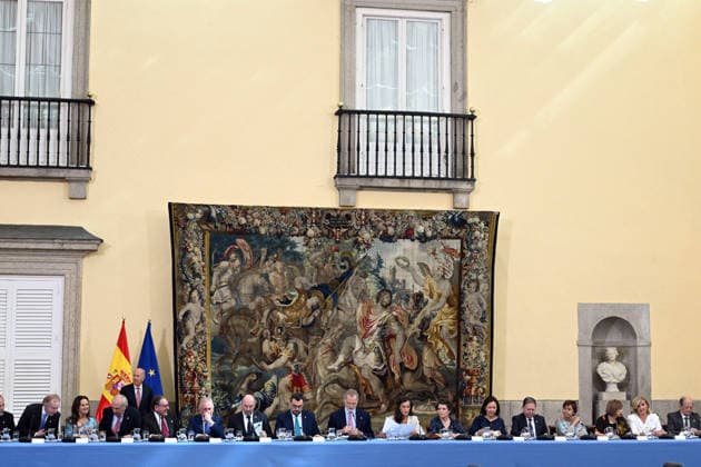 The King and Queen Preside Over the Annual Meeting of the Board of Trustees of the Princess of Asturias Foundation King Felipe VI and Queen Letizia during the annual meeting of the Board of Trustees of the Princess of Asturias Foundation, held at the Royal Palace of El Pardo on June 23, 2026, in Madrid, Spain CELEBRITIES ROYALTY BOARD OF TRUSTEES MEETING PRINCESS OF ASTURIAS José Madrid Madrid Spain,detected_source_language  Copyright: xJosÃ xOlivax 7617836
