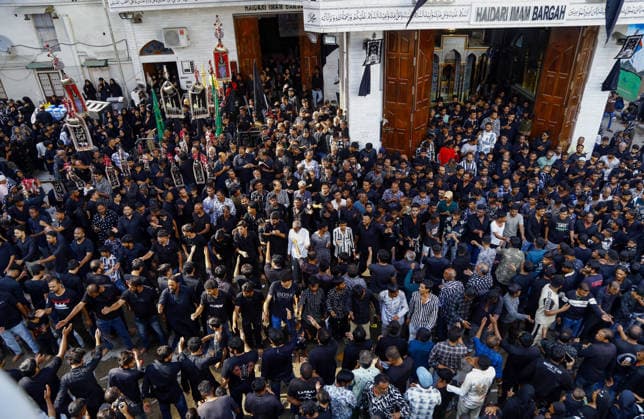 Shiite Muslims participate in a procession to mark the sacred month of Muharram Ahmedabad, Jun 23 (ANI): Shiite Muslims participate in a procession to mark the sacred month of Muharram, in Ahmedabad on Tuesday. Ahmedabad Gujarat India Copyright: xANIx ANI_20260623469