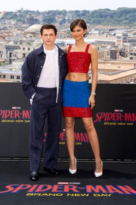 Tom Holland und Zendaya beim Photocall zum Kinofilm Spider-Man: Brand New Day auf der Terasse vom Hotel de la Ville. Rom, 23.06.2026 *** Tom Holland and Zendaya at the photocall for the movie Spider-Man Foto:xA.xM.xTinghinox xFuturexImagex spiderman_rom_6621