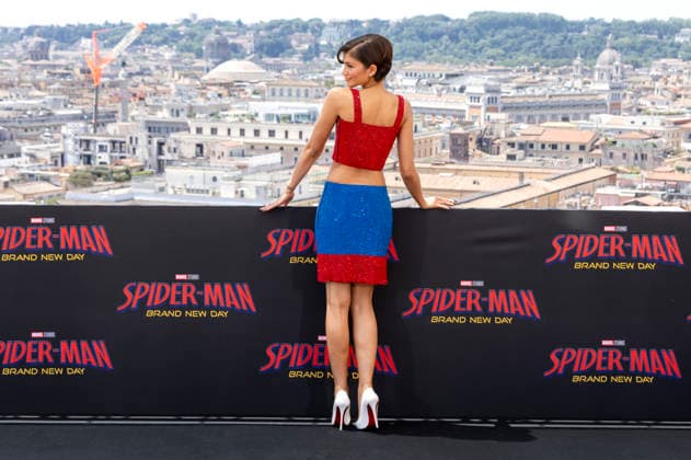Zendaya beim Photocall zum Kinofilm Spider-Man: Brand New Day auf der Terasse vom Hotel de la Ville. Rom, 23.06.2026 *** Zendaya at the photocall for the movie Spider-Man Foto:xA.xM.xTinghinox xFuturexImagex spiderman_rom_6642