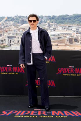 Tom Holland beim Photocall zum Kinofilm Spider-Man: Brand New Day auf der Terasse vom Hotel de la Ville. Rom, 23.06.2026 *** Tom Holland at the photocall for the movie Spider-Man Foto:xA.xM.xTinghinox xFuturexImagex spiderman_rom_6604