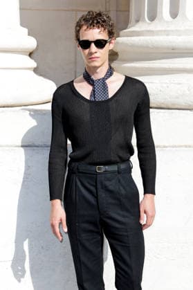 Felix Kammerer at the end of the second Saint Laurent Ready-to-Wear Men’s Spring Summer 2027 fashion show during Paris Fashion Week at the Bourse de Commerce Pinault Collection in Paris, France, on June 23, 2026. Olivier Borde, Bestimage. Celebrities await the Saint Laurent Men’s Spring Summer 2027 show as part of Paris Fashion Week on June 23, 2026, in Paris, France. Paris, France,detected_source_language  Copyright: xOLIVIERxBORDEx xBESTIMAGExOLIVIERxBORDEx xBESTIMAGEx