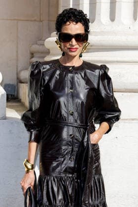 Farida Khelfa at the end of the second Saint Laurent Ready-to-Wear Men’s Spring Summer 2027 fashion show during Paris Fashion Week at the Bourse de Commerce Pinault Collection in Paris, France, on June 23, 2026. Olivier Borde, Bestimage. Celebrities await the Saint Laurent Men’s Spring Summer 2027 show as part of Paris Fashion Week on June 23, 2026, in Paris, France. Paris, France,detected_source_language  Copyright: xOLIVIERxBORDEx xBESTIMAGExOLIVIERxBORDEx xBESTIMAGEx