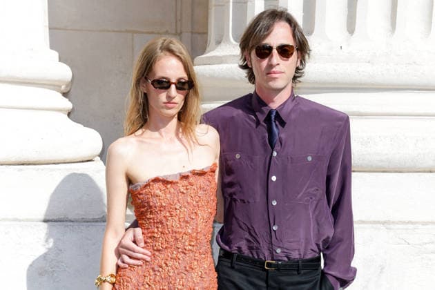 Petra Collins and Jake Nadrich at the end of the second Saint Laurent Ready-to-Wear Men’s Spring Summer 2027 fashion show during Paris Fashion Week at the Bourse de Commerce Pinault Collection in Paris, France, on June 23, 2026. Olivier Borde, Bestimage. Celebrities await the Saint Laurent Men’s Spring Summer 2027 show as part of Paris Fashion Week on June 23, 2026, in Paris, France. Paris, France,detected_source_language  Copyright: xOLIVIERxBORDEx xBESTIMAGExOLIVIERxBORDEx xBESTIMAGEx