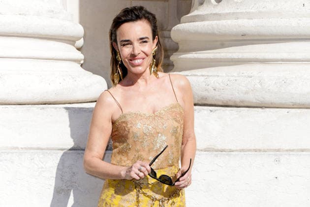 Elodie Bouchez at the end of the second Saint Laurent Ready-to-Wear Men’s Spring Summer 2027 fashion show during Paris Fashion Week at the Bourse de Commerce Pinault Collection in Paris, France, on June 23, 2026. Olivier Borde, Bestimage. Celebrities await the Saint Laurent Men’s Spring Summer 2027 show as part of Paris Fashion Week on June 23, 2026, in Paris, France. Paris, France,detected_source_language  Copyright: xOLIVIERxBORDEx xBESTIMAGExOLIVIERxBORDEx xBESTIMAGEx