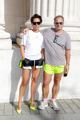 Dovile Teller and Juergen Teller at the entrance to the second Saint Laurent Ready-to-Wear Men’s Spring Summer 2027 fashion show during Paris Fashion Week at the Bourse de Commerce Pinault Collection in Paris, France, on June 23, 2026. Olivier Borde, Bestimage. Celebrities await the Saint Laurent Men’s Spring Summer 2027 show as part of Paris Fashion Week on June 23, 2026, in Paris, France. Paris, France,detected_source_language  Copyright: xOLIVIERxBORDEx xBESTIMAGExOLIVIERxBORDEx xBESTIMAGEx