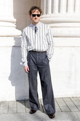 Lewis Pullman arrives at the second Saint Laurent Ready-to-Wear Men’s Spring Summer 2027 fashion show during Paris Fashion Week at the Bourse de Commerce Pinault Collection in Paris, France, on June 23, 2026. Olivier Borde, Bestimage. Celebrities await the Saint Laurent Men’s Spring Summer 2027 show as part of Paris Fashion Week on June 23, 2026, in Paris, France. Paris, France,detected_source_language  Copyright: xOLIVIERxBORDEx xBESTIMAGExOLIVIERxBORDEx xBESTIMAGEx