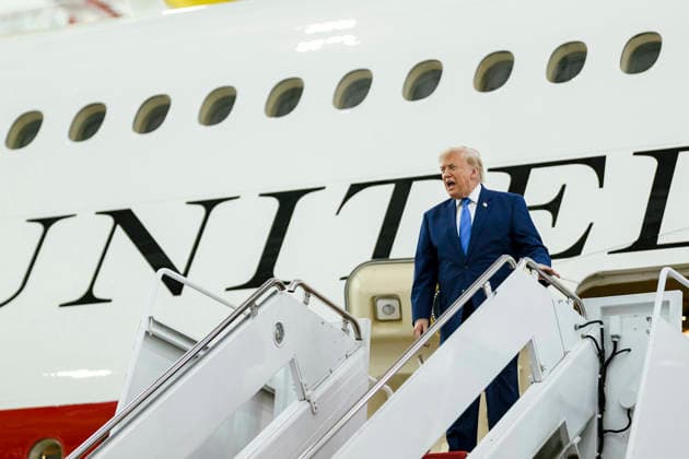 June 23, 2026, Clinton, Md, United States of America: U.S. President Donald Trump tours the former Qatari Royal Family Boeing 747-8 airliner, now refurbished as Air Force One at the Presidential Airlift Group hangar at Joint Base Andrews, June 19, 2026 in Clinton, Maryland. The aircraft was gifted to President Donald Trump by the House of Thani is officially U.S Air Force VC-25B Bridge aircraft replacing Air Force One after final testing. Clinton United States of America - ZUMAp138 20260623_zaa_p138_011 Copyright: xDanielxTorok WhitexHousex