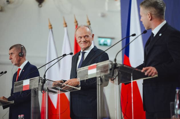 News Bilder des Tages Visegrad Group (V4) summit in Hungary GODOLLO, HUNGARY - JUNE 23: Polish Prime Minister Donald Tusk attends Visegrad Group (V4) summit at the Royal Palace of Godollo in Godollo, Hungary, on 23 June 2026. The leaders discussed regional cooperation, European affairs, security, energy policy and current geopolitical challenges during the first V4 prime ministers’ summit in several years. Robert Nemeti Anadolu Godollo Hungary. Editorial use only. Please get in touch for any other usage.  Copyright: x2026xAnadoluxRobertxNemetix