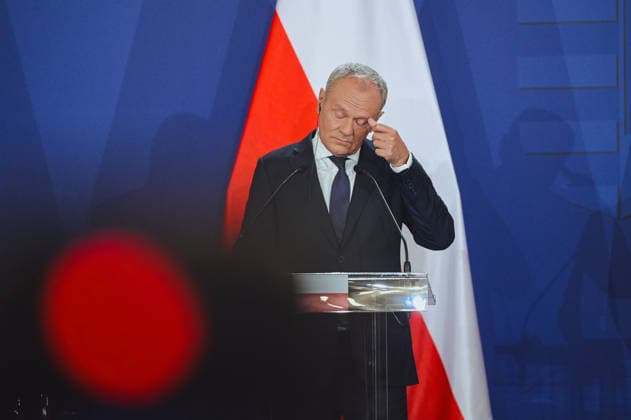 Visegrad Group (V4) summit in Hungary GODOLLO, HUNGARY - JUNE 23: Polish Prime Minister Donald Tusk attends Visegrad Group (V4) summit at the Royal Palace of Godollo in Godollo, Hungary, on 23 June 2026. The leaders discussed regional cooperation, European affairs, security, energy policy and current geopolitical challenges during the first V4 prime ministers’ summit in several years. Robert Nemeti Anadolu Godollo Hungary. Editorial use only. Please get in touch for any other usage.  Copyright: x2026xAnadoluxRobertxNemetix