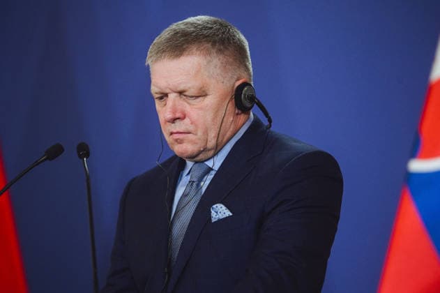 Visegrad Group (V4) summit in Hungary GODOLLO, HUNGARY - JUNE 23: Slovak Prime Minister Robert Fico attends Visegrad Group (V4) summit at the Royal Palace of Godollo in Godollo, Hungary, on 23 June 2026. The leaders discussed regional cooperation, European affairs, security, energy policy and current geopolitical challenges during the first V4 prime ministers’ summit in several years. Robert Nemeti Anadolu Godollo Hungary. Editorial use only. Please get in touch for any other usage.  Copyright: x2026xAnadoluxRobertxNemetix