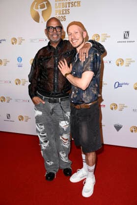 Pierre Sanoussi-Bliss und Leon Ullrich bei der 68. Verleihung vom Ernst-Lubitsch-Preis 2026 im Kino Babylon. Berlin, 23.06.2026 *** Pierre Sanoussi Bliss and Leon Ullrich at the 68th Ernst Lubitsch Prize ceremony in 2026 at the Babylon Berlin cinema, June 23, 2026,detected_source_language Foto:xN.xKubelkax xFuturexImagex lubitsch_6609