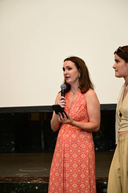 Lauren Leiderman bei der Premiere des MDR-Dokumentarfilms Wir sind hier! über das Mitzvah-Projekt und Amanda Hannes im Rahmen der Jüdische Gedenkwoche im Kulturforum Görlitzer Synagoge. 23.06.2026 *** Lauren Leiderman at the premiere of the MDR documentary Wir sind hier about the Mitzvah Project and Amanda Hannes as part of Jewish Remembrance Week at the Kulturforum Görlitzer Synagogue on June 23, 2026,detected_source_language Copyright: xMatthiasxWehnertx