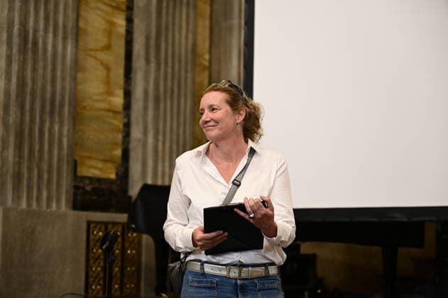 Britta Walter bei der Premiere des MDR-Dokumentarfilms Wir sind hier! über das Mitzvah-Projekt und Amanda Hannes im Rahmen der Jüdische Gedenkwoche im Kulturforum Görlitzer Synagoge. 23.06.2026 *** Britta Walter at the premiere of the MDR documentary Wir sind hier about the Mitzvah Project and Amanda Hannes as part of Jewish Remembrance Week at the Kulturforum Görlitzer Synagogue on June 23, 2026,detected_source_language Copyright: xMatthiasxWehnertx