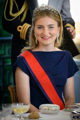 State Visit of the Emperor and the Empress of Japan to Belgium BRUSSELS, BELGIUM - JUNE 23 : Princess Elisabeth pictured during the State Banquet at Laeken Castle during the State Visit of the Emperor and Empress of Japan to Belgium, on June 23, 2026 in Brussels, Belgium, 23 06 2026 Brussels Belgium  Copyright: xPhilipxReynaersx