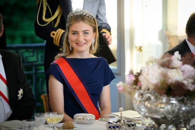 State Visit of the Emperor and the Empress of Japan to Belgium BRUSSELS, BELGIUM - JUNE 23 : Princess Elisabeth pictured during the State Banquet at Laeken Castle during the State Visit of the Emperor and Empress of Japan to Belgium, on June 23, 2026 in Brussels, Belgium, 23 06 2026 Brussels Belgium  Copyright: xPhilipxReynaersx