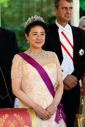 State Visit of the Emperor and the Empress of Japan to Belgium BRUSSELS, BELGIUM - JUNE 23 : The Empress Masako Owada of Japan pictured during the State Banquet at Laeken Castle during the State Visit of the Emperor and Empress of Japan to Belgium, on June 23, 2026 in Brussels, Belgium, 23 06 2026 Brussels Belgium  Copyright: xPhilipxReynaersx