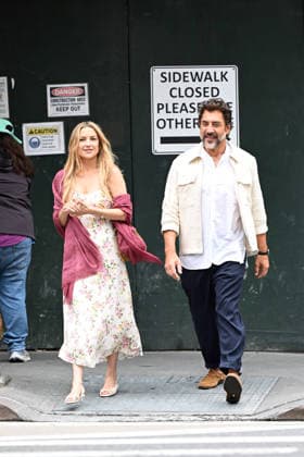 Kate Hudson and Javier Bardem spotted filming Amazon MGM Studios romantic comedy Hello & Paris in New York City Featuring: Kate Hudson, Javier Bardem Where: New York City, New York, United States When: 23 Jun 2026 Credit: Elder Ordonez INSTARimages EDITORIAL USE ONLY. NOT FOR USE BY NEWSPAPERS BASED IN THE UK. Copyright: xx instar55797376