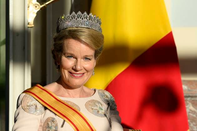 State Visit of the Emperor and the Empress of Japan to Belgium BRUSSELS, BELGIUM - JUNE 23 : Queen Mathilde of Belgium pictured during the State Banquet at Laeken Castle during the State Visit of the Emperor and Empress of Japan to Belgium, on June 23, 2026 in Brussels, Belgium, 23 06 2026 Brussels Belgium  Copyright: xPhilipxReynaersx