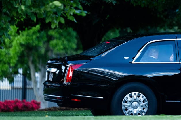 President Donald Trump returns to the White House on Tuesday, June 23, 2026, in Washington.  WAX20260623906 AllisonxRobbert