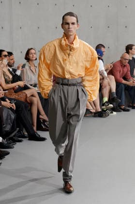 (260623) -- PARIS, June 23, 2026 -- A model presents a creation from the menswear Spring Summer 2027 collections by Saint Laurent during the Men Paris Fashion Week, in Paris, France, on June 23, 2026. (MeetEurope Handout via Xinhua) FRANCE-PARIS-MEN FASHION WEEK-YSL WuxHuiwo 