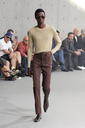 (260623) -- PARIS, June 23, 2026 -- A model presents a creation from the menswear Spring Summer 2027 collections by Saint Laurent during the Men Paris Fashion Week, in Paris, France, on June 23, 2026. (MeetEurope Handout via Xinhua) FRANCE-PARIS-MEN FASHION WEEK-YSL WuxHuiwo 