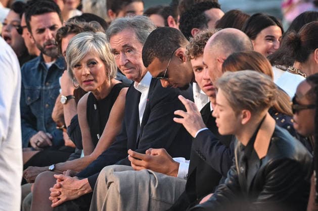 PFW - Louis Vuitton Runway in Paris FA LVMH chairman and CEO Bernard Arnault attends the Spring Summer 2027 collection by US designer Pharrell Williams for Louis Vuitton during the Paris Fashion Week, on June 23, 2026. Photo by Firas Abdullah ABACAPRESS.COM Paris Ile-de-France France  Copyright: xAbdullahxFiras ABACAx