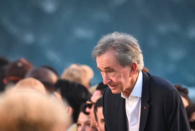 PFW - Louis Vuitton Runway in Paris FA LVMH chairman and CEO Bernard Arnault attends the Spring Summer 2027 collection by US designer Pharrell Williams for Louis Vuitton during the Paris Fashion Week, on June 23, 2026. Photo by Firas Abdullah ABACAPRESS.COM Paris Ile-de-France France  Copyright: xAbdullahxFiras ABACAx