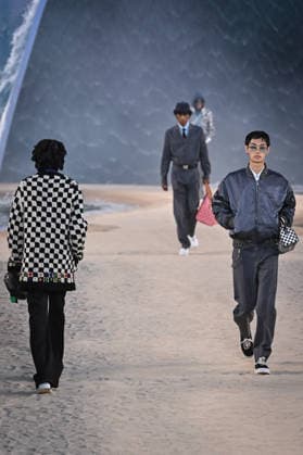 PFW - Louis Vuitton Runway in Paris FA A model walks the runway the Spring Summer 2027 collection by US designer Pharrell Williams for Louis Vuitton during the Paris Fashion Week, on June 23, 2026. Photo by Firas Abdullah ABACAPRESS.COM Paris Ile-de-France France  Copyright: xAbdullahxFiras ABACAx